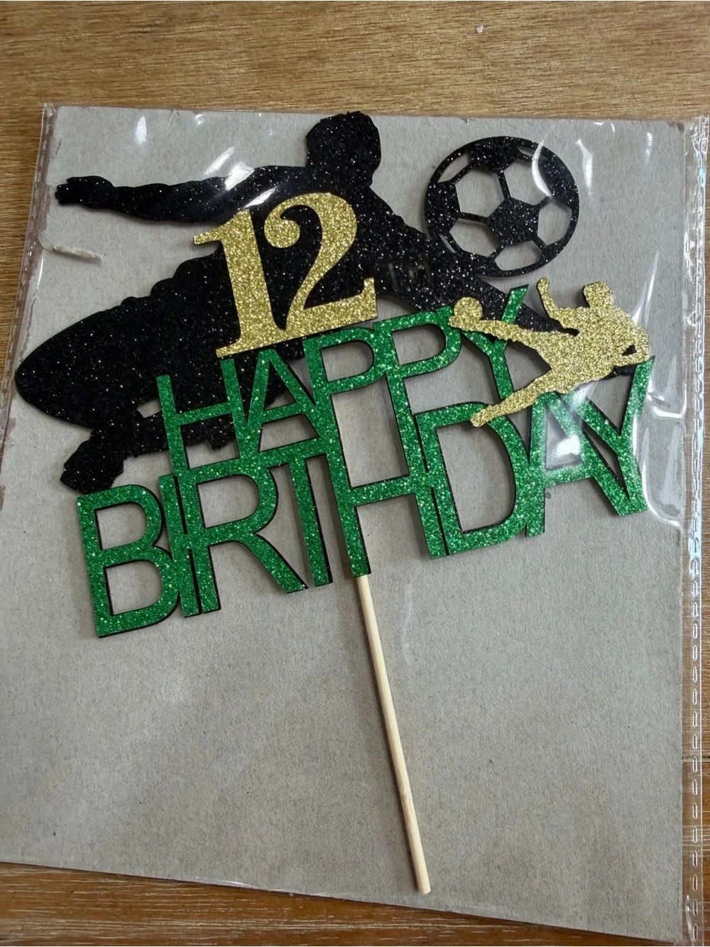 12th Birthday Soccer Backdrop Party Banner - and MORE!!!Green